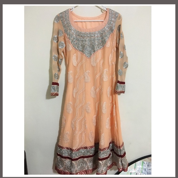 Dresses & Skirts - Indian embroidered Anarkali long dress small